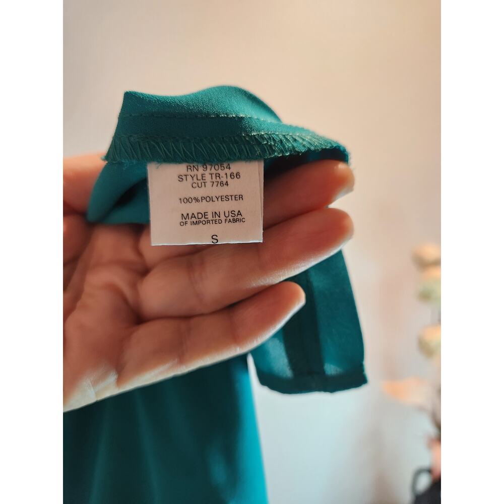 NWT Revolve Three Eighty Two Teal Cold-Shoulder D… - image 4